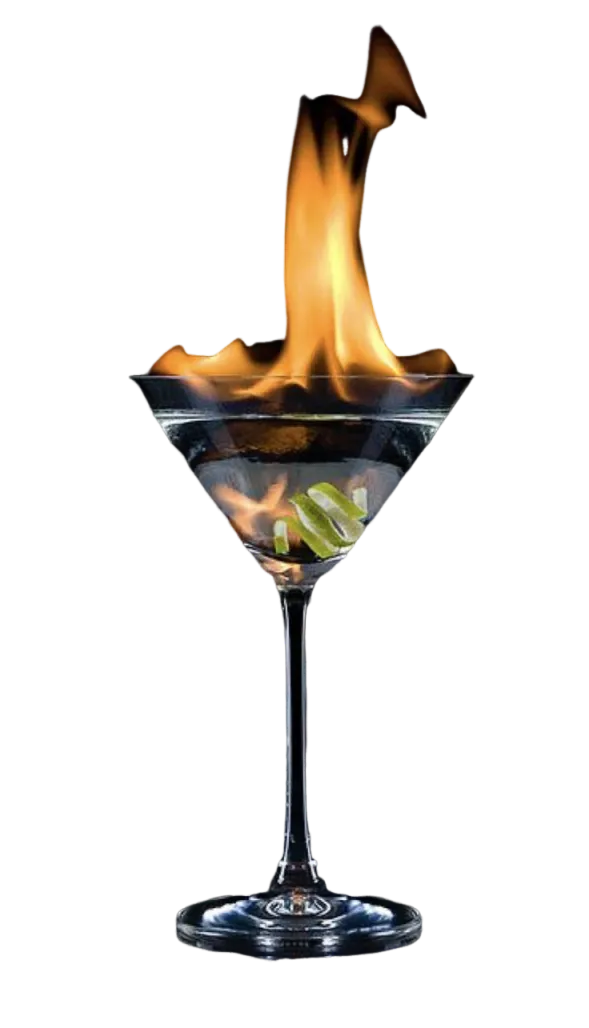 Cócteles Flameados