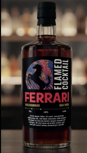 Botella Ferrari Flamed Cocktail